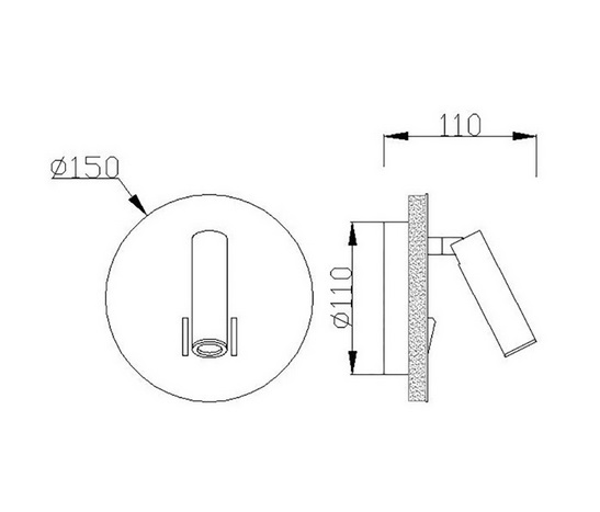 LED Leseleuchte mit indirektem Licht weiß