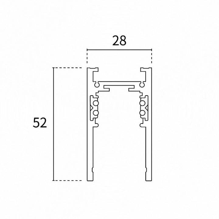 48V-Schiene Aufbau schwarz