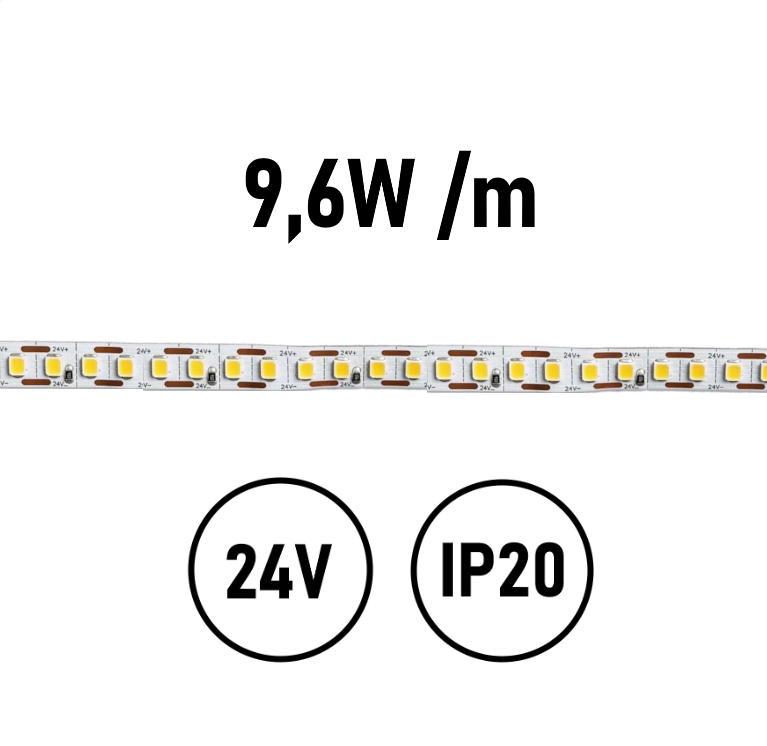 Striscia LED 9,6W IP20 24V